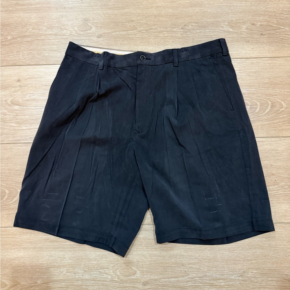 Tommy Bahama Men's Faded Black Flat Front Shorts